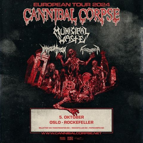 Billetter Cannibal corpse rockefeller oslo ønskes kjøpt