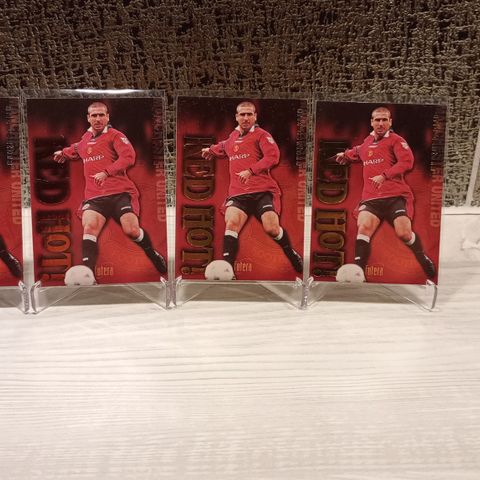 FotballKort Eric Cantona Red Hot Limited Edition 4 Stk