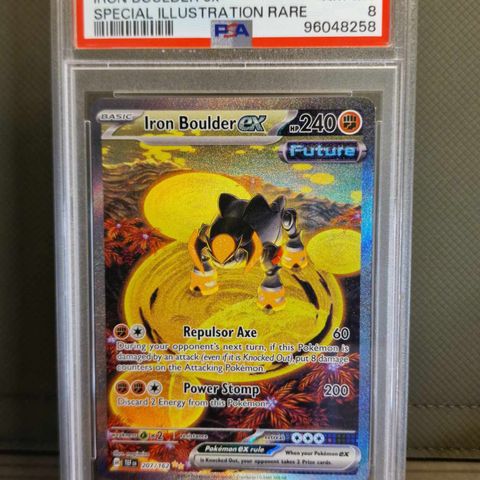 Iron Boulder #207 - Pokemon Temporal Forces PSA 8