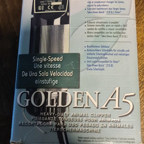 Oster klippemaskin golden 45