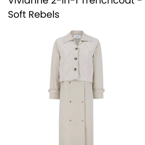 Trenchcoat Soft Rebels 2 i 1