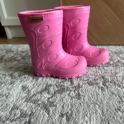 Rosa gummistøvler - pink rubber boots / rain boots