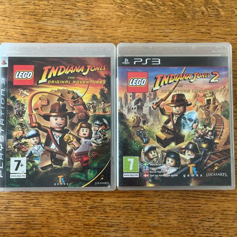 ps3 spill INDIANA JONES 1 / 2 LEGO barn