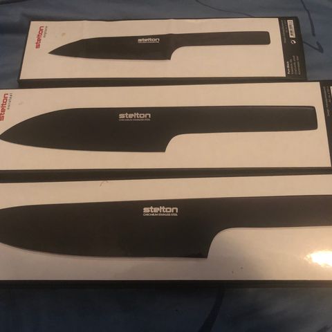 Stelton Chief Knife Pure Black (3stk)