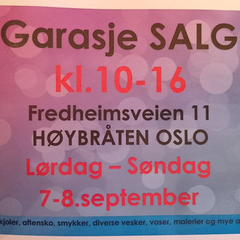 Garasje salg