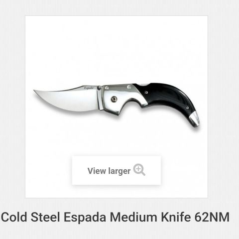 Cold steel Espada medium ønskes kjøpt