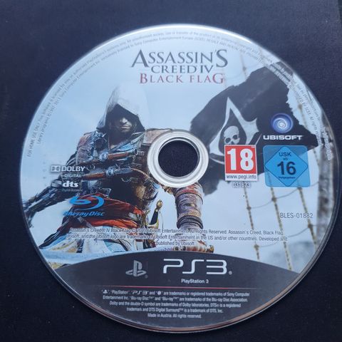 Assassin's creed black flag disk ps3