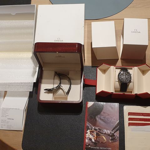 Omega Speedmaster Michael Schumacer 42MM. NY FULL SERVICE 15K. NORSKT UR