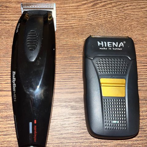 Babyliss pro 45 shaver + Hiena electric shaver selges sammen