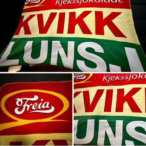 Freia KVIKK LUNSJ pledd (120 x 65cm) - Ny og ubrukt!