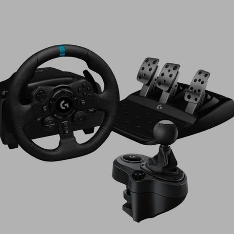 Logitech G923 og Driving Force Shifter Bundle