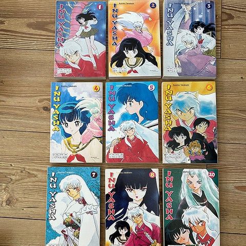 INU-YASHA (Rumiko Takahashi) Manga bøker på Norsk