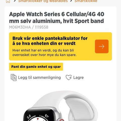 Apple Watch Series 6 40mm aluminium