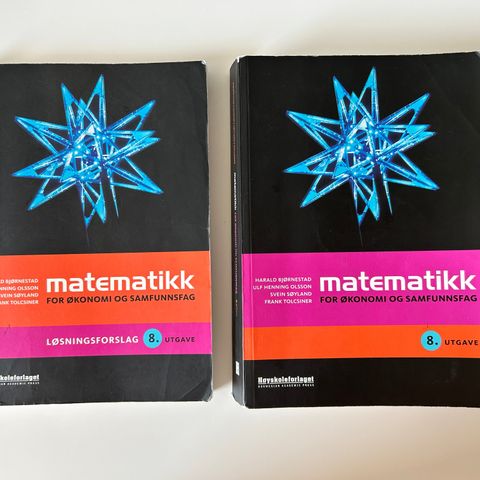 Matematikk for økonomi og samfunnsfag med arbeidsbok