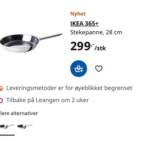 IKEA Stekepanne m/stekelokk