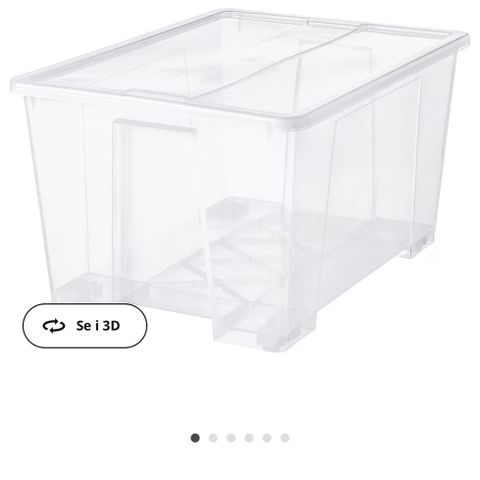 IKEA plastkasse(r) med lokk