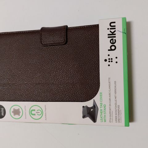 Leather tab cover with stand