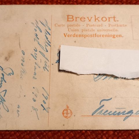 Brevkort 1907 selges.