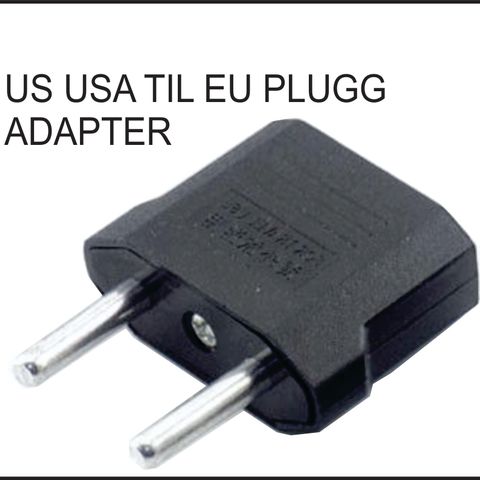 Ny ubrukt konverter/adapter fra EU/AU/US til EU-plugg, stikkontakt adapter.