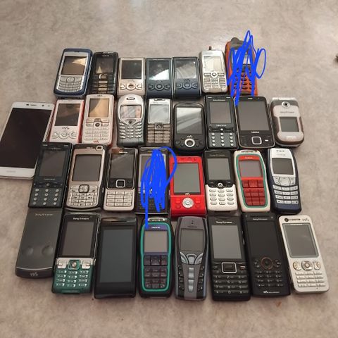 Mobiltelefoner Retro Samling