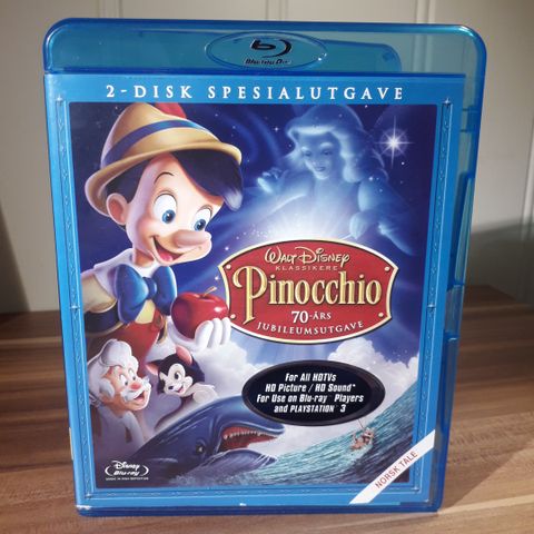 Pinocchio (norsk tale) spesialutgave 2+1 disker