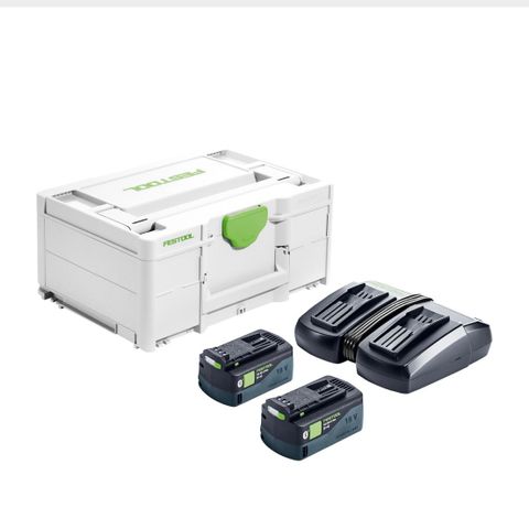 Energisett Festool 18V 2x5,0/TCL 6 DUO Batteripakke