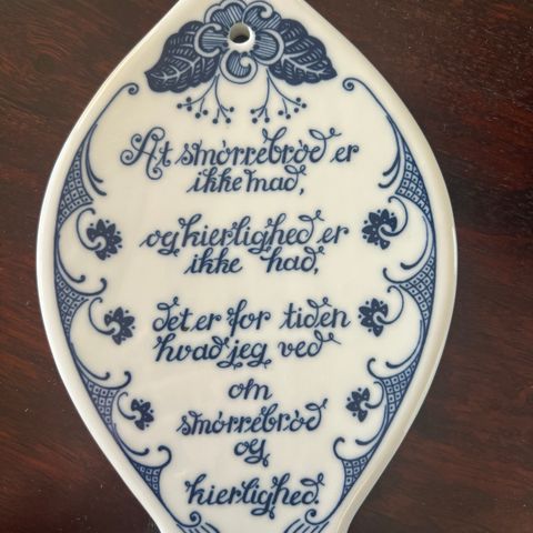 Porsgrund Porselen smørrebrød plate