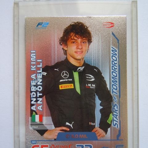 Topps Turbo Attax 2024 Kimi Antonelli RC Rookiekort  F2 Formel 2 samlerkort