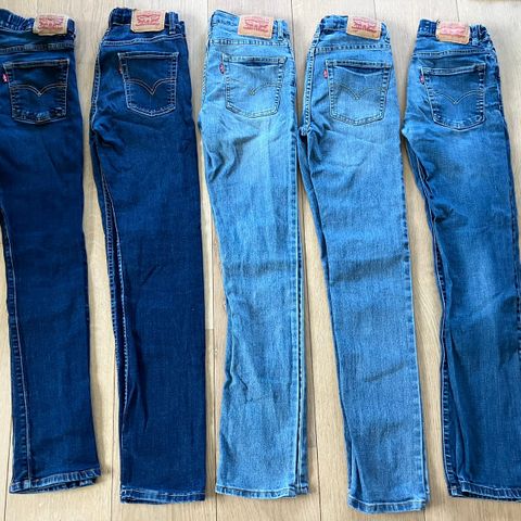 Jeanspakke: SlimFit jeans Levis til gutt 13/14år