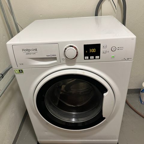 Reservert til 25.09, Hotpoint Ariston Vaskemaskin 7kg