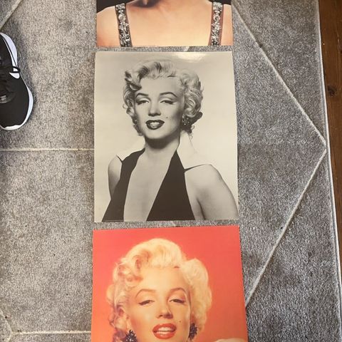 Vintage plakater tykk papp Marilyn Monroe fra 80 tallet!