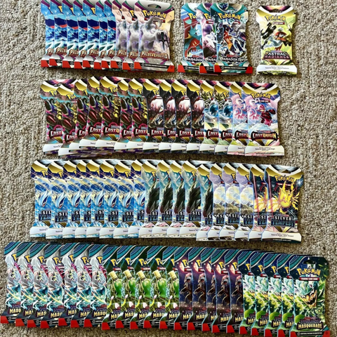 Pokemon sleeves booster packs