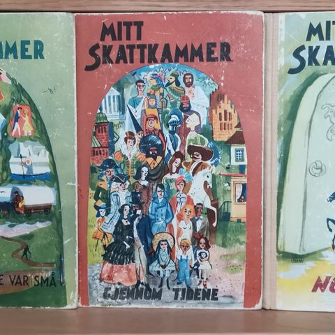 6 bøker fra serien "Mitt skattkammer".