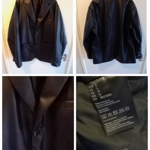 Faux skinn blazer