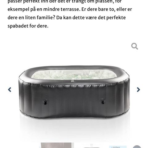 Mspa Nest oppblåsbart spabad - for 2 personer