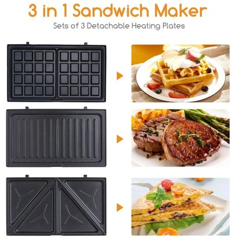 Sandwichmaskin 3-i-1