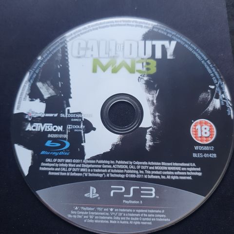 Call of duty mw3 disk ps3