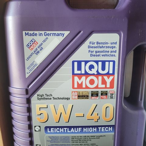 Olje Ligui Moly 5W -40.