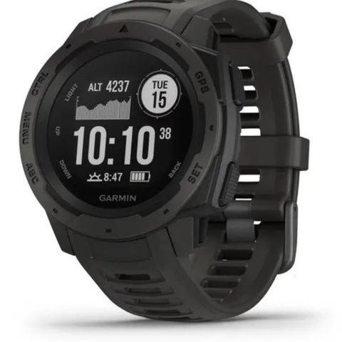 Garmin Instinct, Graphite (mørkegrå/svart)