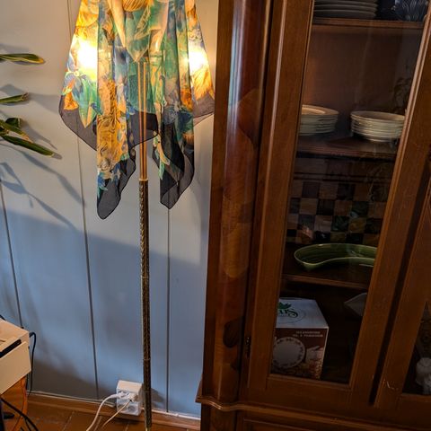 Vintage stålampe m/led pærer