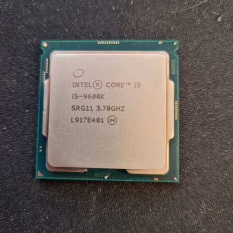 Intel i5-9600k 3,7 GHz