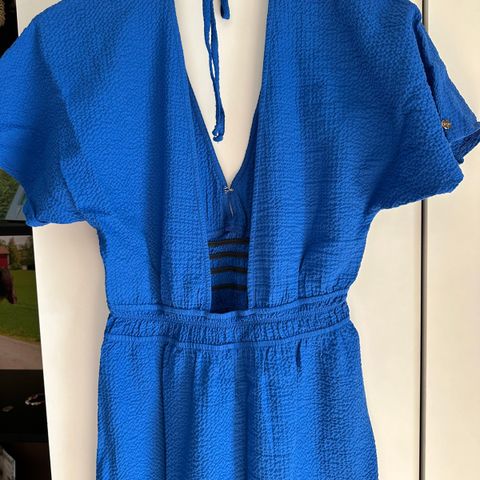 Krepp maxi kjole beach wear