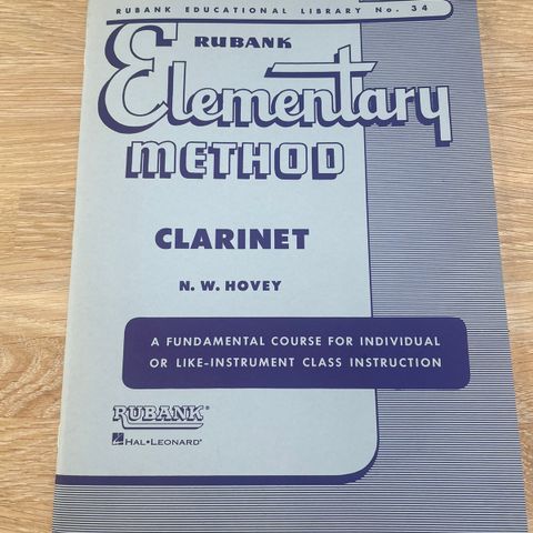 Rubank Elementary method for Clarinet