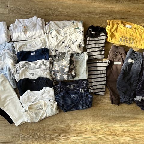 Babyklær nyfødt str 50 / 56 Polarn, Lindex, Newbie, Petit Bateau