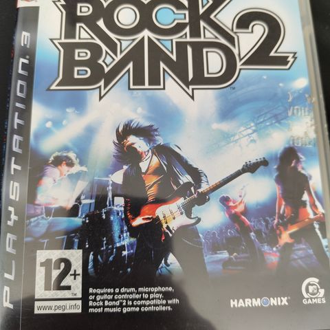 Rockeband 2 til PlayStation 3 med utstyr