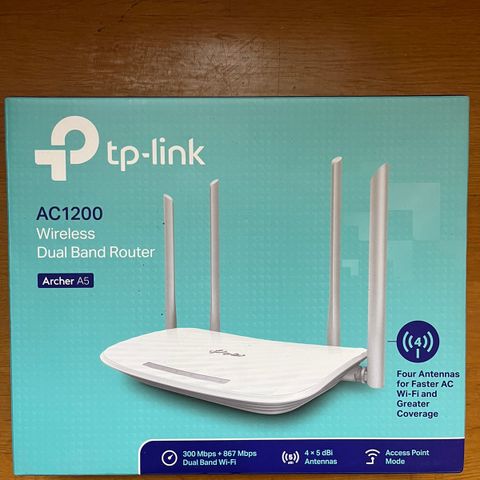 TP link AC1200 archer A5 trådløs router