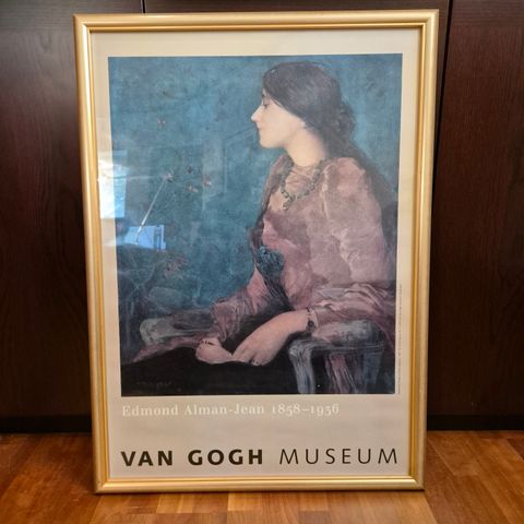 Innrammet plakat fra Van Gogh Museum. NB: reservert til fredag ettermiddag.