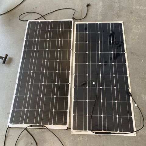 Solcellepanel fleksi 2x 100w