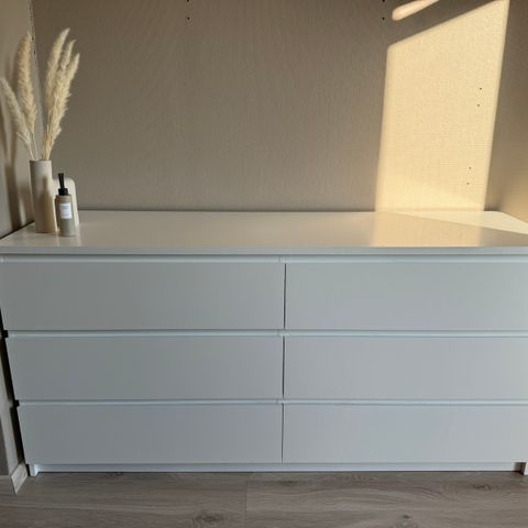 IKEA Malm kommode 6 skuffer H78xB160xD48