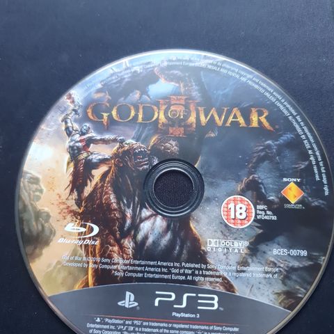 God of war 3 disk ps3